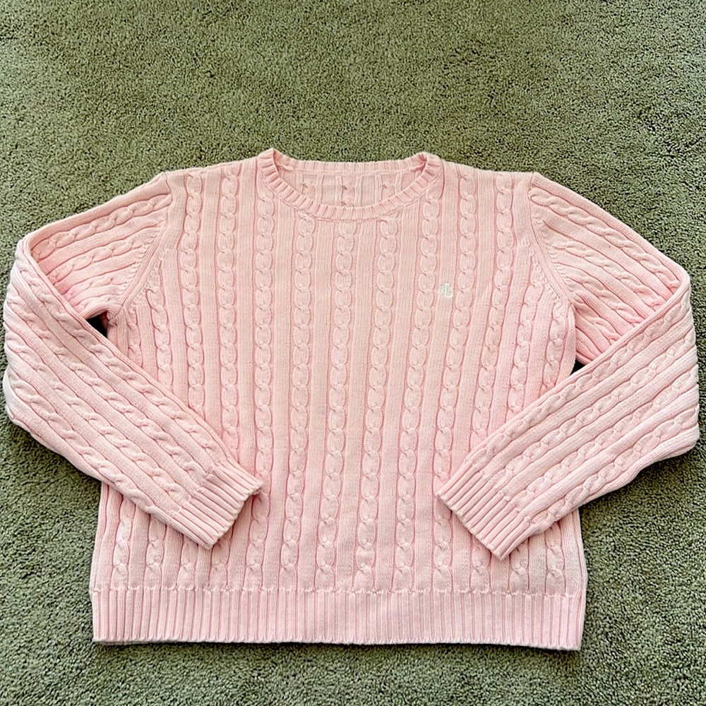 Ralph Lauren blush pink crewneck sweater